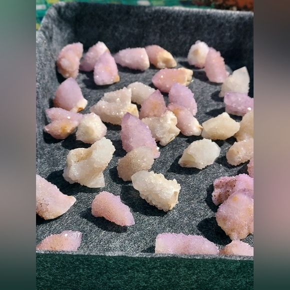 LOT! Spirit CrystalsyPineapple Quartz Crystals Purple Amethyst Quartz Crystals - Picture 2 of 16